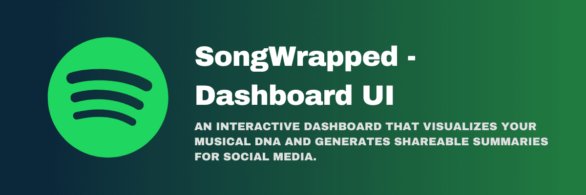 Song Wrapped - Dashboard UI
